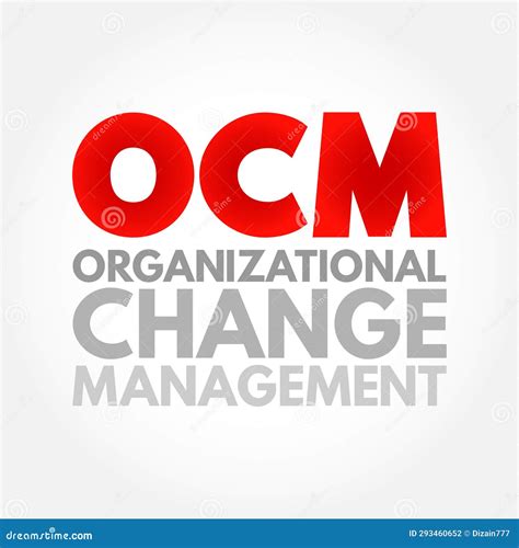OCM - Organizational Change Management is a Framework for Managing the Effect of New Business ...
