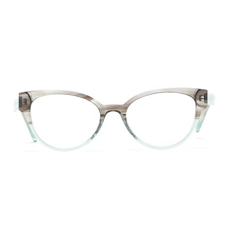 Cavolin Grey Green Cat Eye Eyeglasses