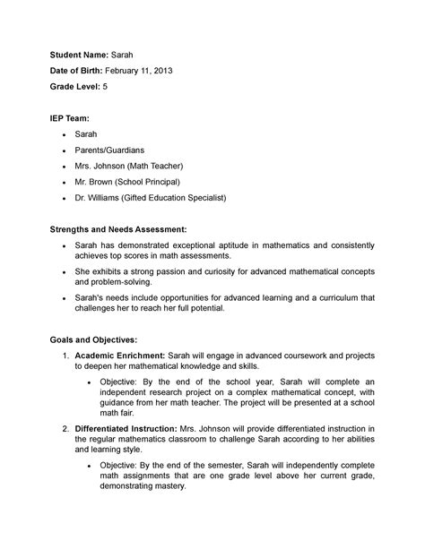 Image result for Example of a IEP Baseline Narrative