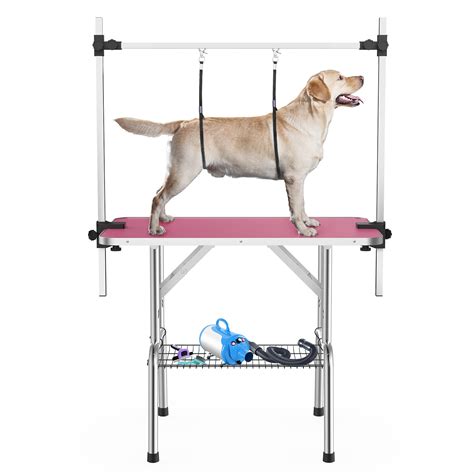 Get 46 Inch Dog Grooming Table, Adjustable Home Pet Grooming Tables ...