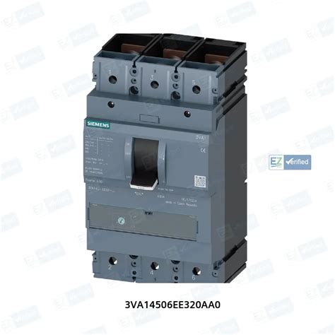 Siemens Sentron 3VA1 MCCB 500 A, 3 Pole, 70 kA, Adjustable Overload ...