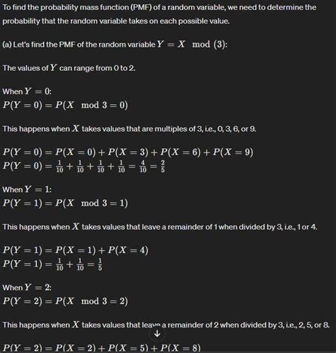 Let X be a random variable that takes values from ° to 9 with equal ...