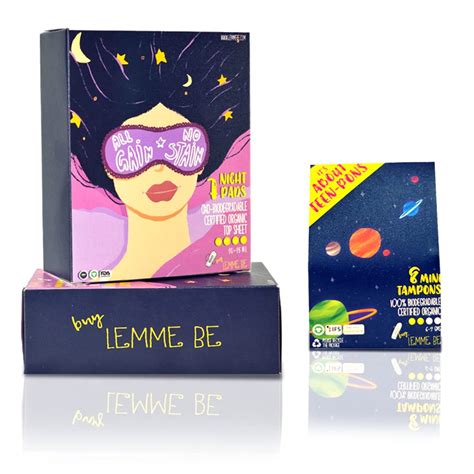 Buy Lemme Be Cotton Sanitary Night Pads & Light Flow Tampons (Combo of ...