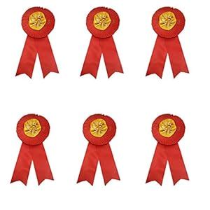Salvus App SOLUTIONS Satin Red Yellow Ribbon Badges for Functions ...