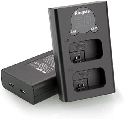 Verilux® NP-FW50 Camera Battery Charger, Dual Slot Charger with Smart ...