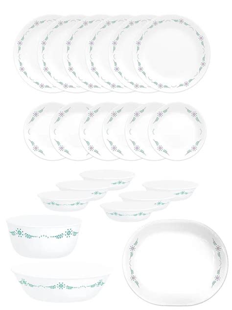 CORELLE 21 PC DINNER SET ENGLISH GARDEN – Mahavir World