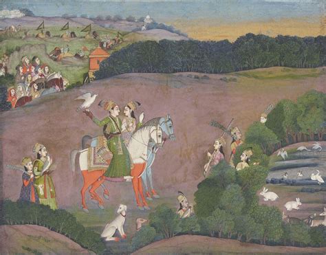 Baz Bahadur And Rani Roopmati Hawking - Mir Kalan Khan - Mughal ...