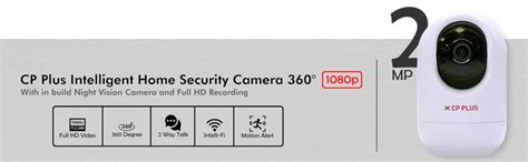 Buy CP PLUS 2 MP Wi-Fi PT Camera. 15 Mtr. Full HD Video Camera with 360 ...
