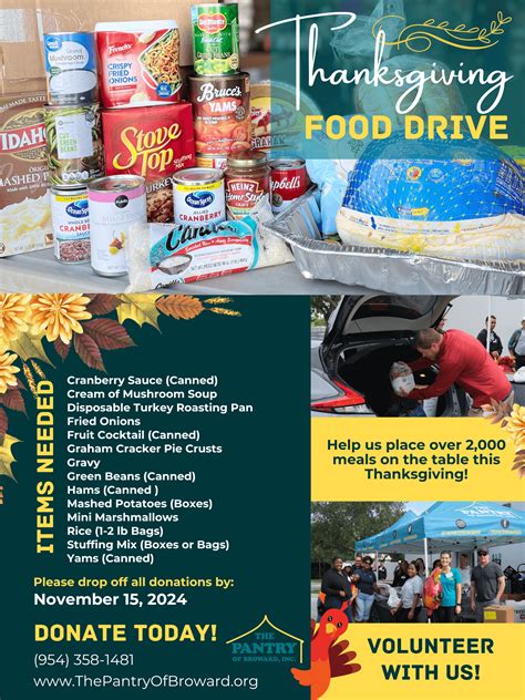 The Pantry of Broward Thanksgiving Food Drive – Pantry