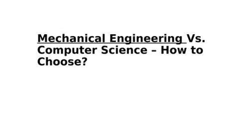 Mechatronics Engineering vs Computer Science 的图像结果