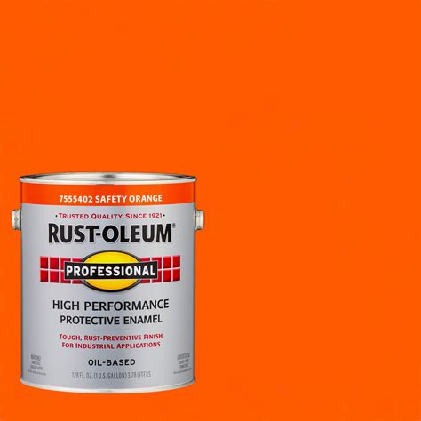 Safety Orange, Rust-Oleum Professional High Performance Gloss ...