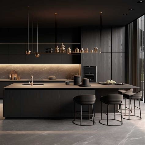 7+ Stunning Ideas for Modern Dark Kitchen Designs • 333k+ Inspiring ...