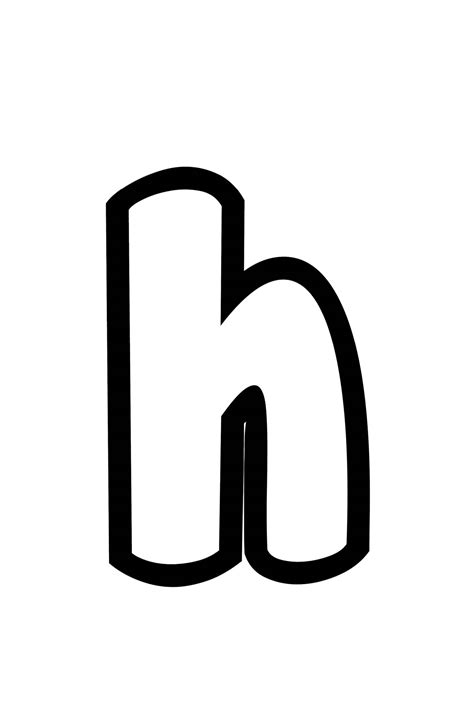 H Bubble Letters