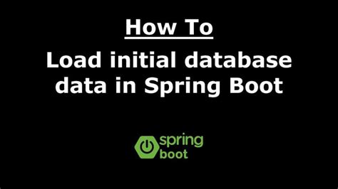 Image result for Spring Boot Load Initial Data