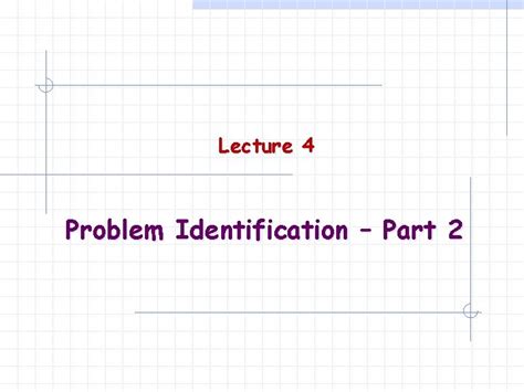 Image result for Teaching Problem Identification