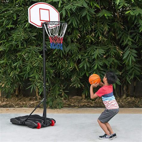 CozyBox Adjustable Basketball Hoop for Kids - Portable, Movable, Indoor ...