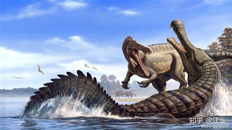 白垩纪时期，史前帝鳄与潮汐龙展开了较量，鲨齿龙也加入其中_较量_潮汐_白垩纪