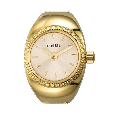 Buy Fossil Watch Ring Gold dial ES5246 for Women, Analog, Stainless ...