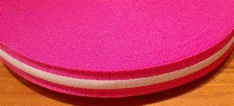 Gurtband - 40 mm - rosa mit Streifen - kaufen