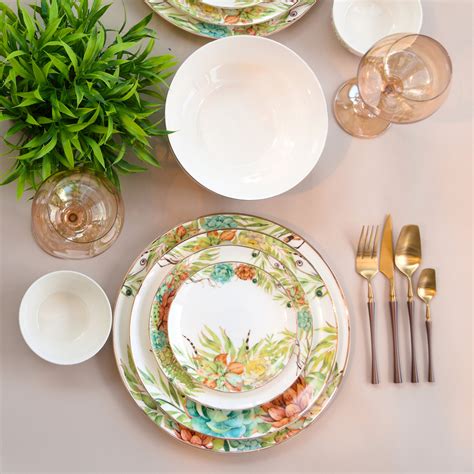 Viridis Forest Dinner Set (Set of 27 pcs) - Impress Your Guests with ...