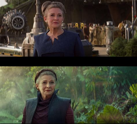 Leia end of TFA & D23 TROS teaser comparison : r/StarWarsLeaks