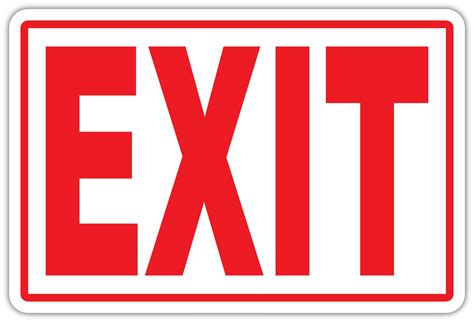 Exit Door Sign