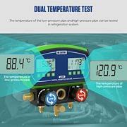 Buy Mrcartool Digital Refrigeration Manifold Gauge Vacuum 2-Valve HVAC ...