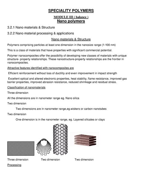 4nyzwc 153t4jtxm - Chemistry - SPECIALITY POLYMERS MODULE III ( balance ...