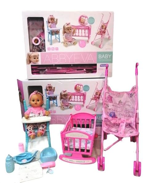 Plutofit Foldable baby Doll Stroller with Hood and Baby Doll Toy ...