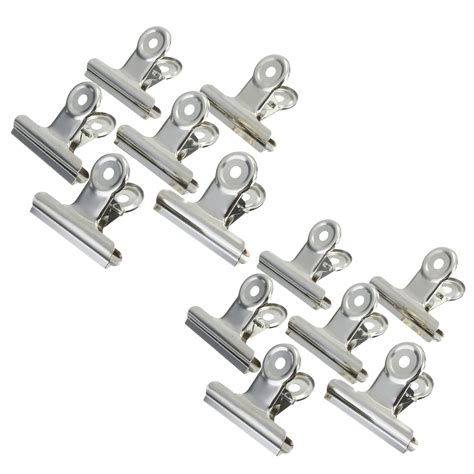 Stunamique Bulldog Paper Clips Metal File Clamps Multipurpose Binder ...