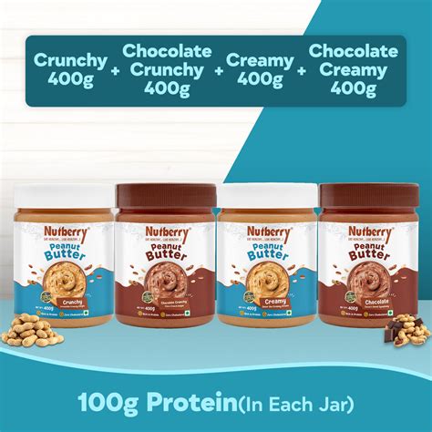 400G-CREAMY+CRUNCHY+CHOCO CREAMY+CHOCO CRUNCHY – NUTBERRY