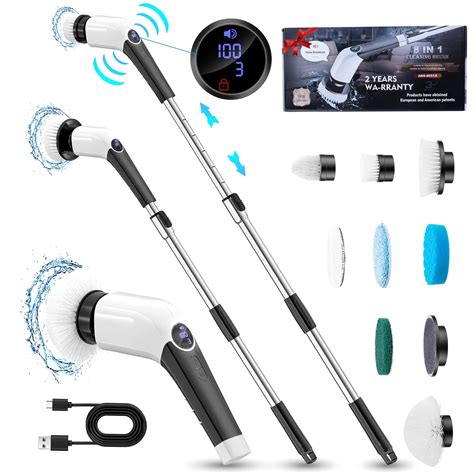 Electric Spin Scrubber, Yirilan 2023 New Cordless Shower Scrubber with ...