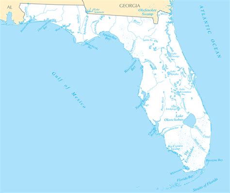 Florida Rivers And Lakes - Mapsof.Net
