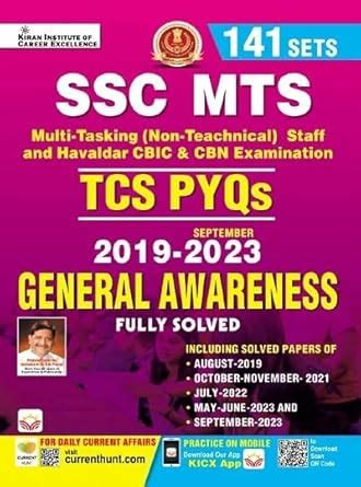 Buy SSC MTS General Awareness TCS PYQs 2019 To 2023 Solved Papers ...