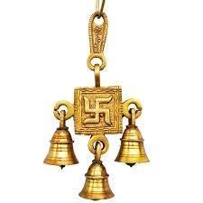SKSM METALS Brass Hanging Bells | Room Entance Home Decor for Diwali ...