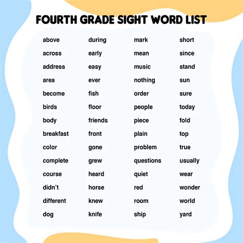Third Grade Spelling Word List Pdf