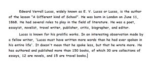 Paragraph writing — lesson. English Language CBSE, Class 6.