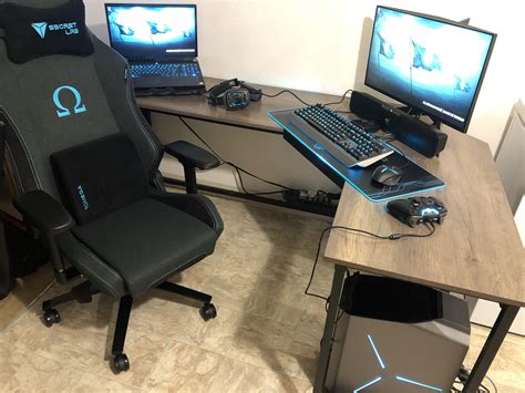 Image result for Alienware Desktop Desk Setup