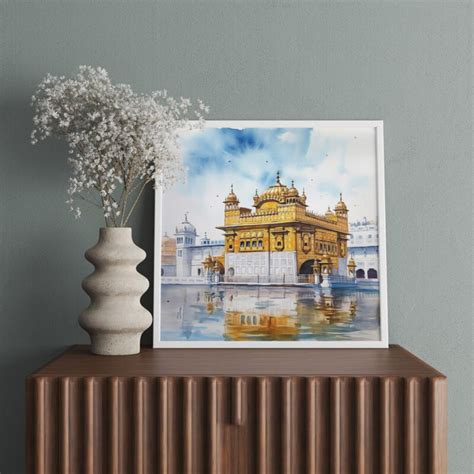 Sunrise Golden Temple Wall Arts Painting - Vignette Store