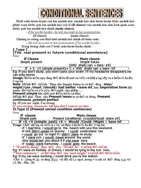 Image result for Conditional Sentences PDF