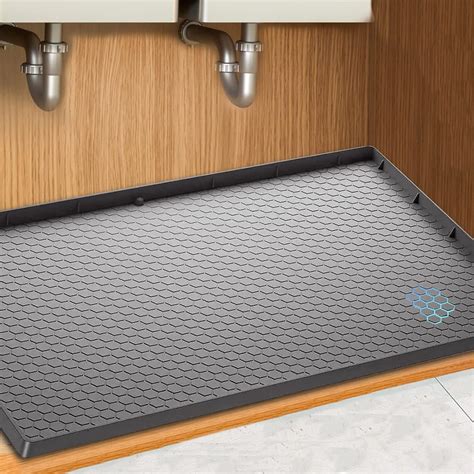 Amazon.com: TAN.TOMI Under Sink Mat, 34"x22" Silicone Kitchen Under ...