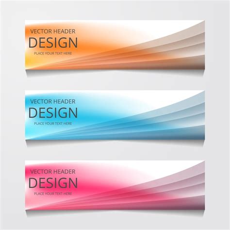 Vektor-abstrakte Web-Banner-Design-Vorlage Sammlung von Web-Banner ...