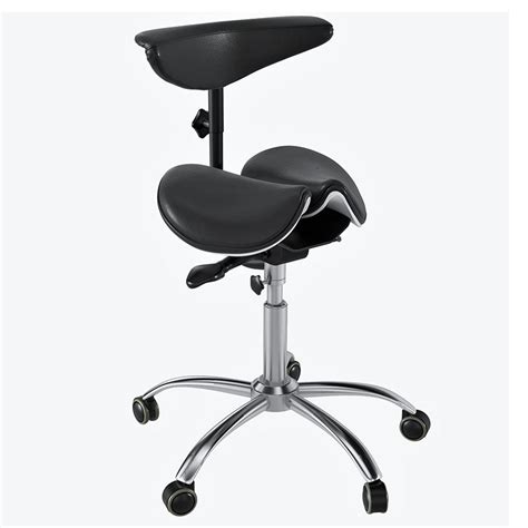Ergonomic Saddle Stool with Back Support, Saddle Seat and Angle Adjust ...