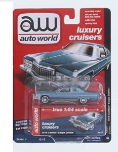 Auto World 1976 Cadillac Coupe Deville, Blue Poly - AW64112/12B 1/64 ...