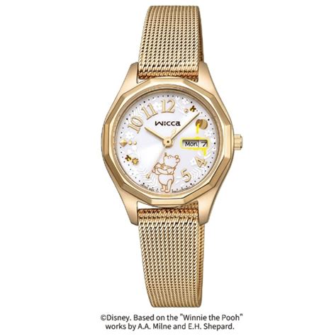 CITIZEN wicca シチズン ウィッカ Disneyコレクション 『くまのプーさん』 ソーラーテック レディース腕時計 KH3-525 ...