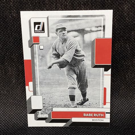 SP! 🚨 2022 Donruss Babe Ruth Photo Variation Boston Red Sox Pitching ...