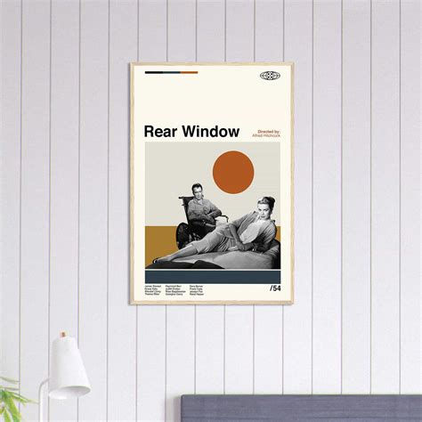 Rear Window Poster, Rear Window Movie, Minimalist Movie Poster - Citiesbox