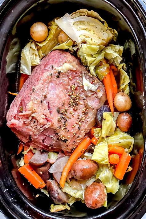 Corned Beef and Cabbage — Crock Pot or Instant Pot | foodiecrush.com in ...