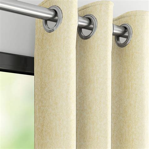 Buy D'DECOR Ambition Beige Jacquard Opaque Door Curtain- 135x225cm from ...