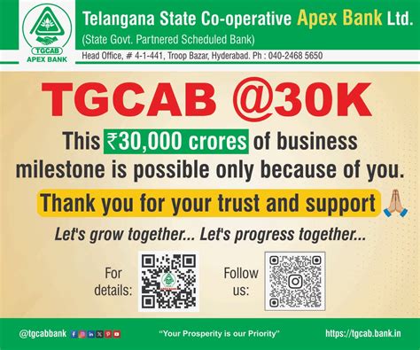 Telangana State Co-operative Apex Bank Ltd.-Official Website